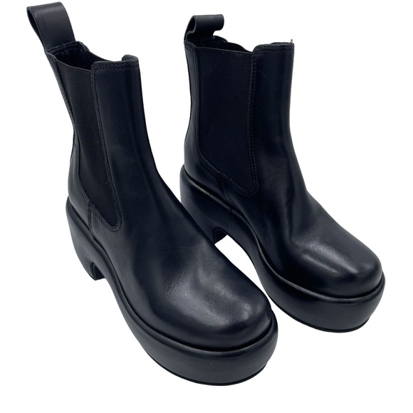 NEW Everlane Black Puffa Chunky Platform Y2K 90s Short Boot in Size 5 - Picture 6 of 14